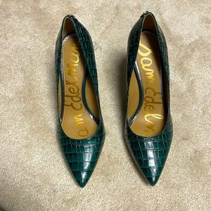 NWOT Sam Edelman Beth Croc-effect Leather Pumps